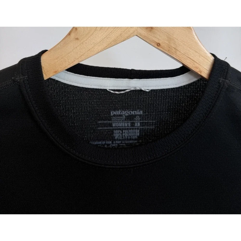 Patagonia Capilene 3 Midweight Shirt Womens XS Black Long Sleeve Base Layer